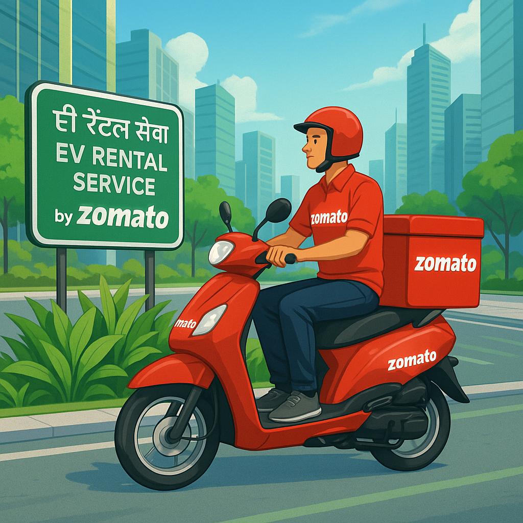 Zomato ने दिल्ली-NCR में शुरू किया EV बाइक रेंटल प्रोग्राम