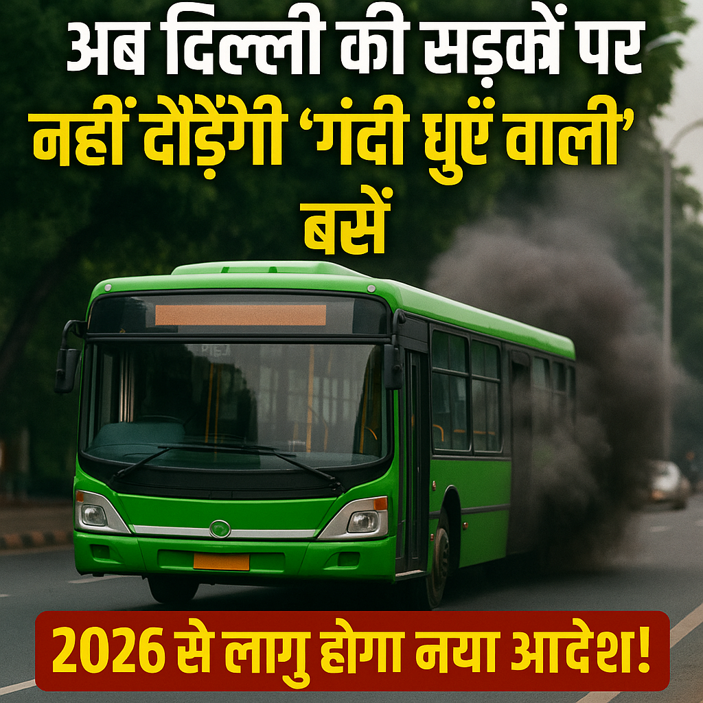 अब दिल्ली की सड़कों पर नहीं दौड़ेंगी 'गंदी धुएं वाली' बसें