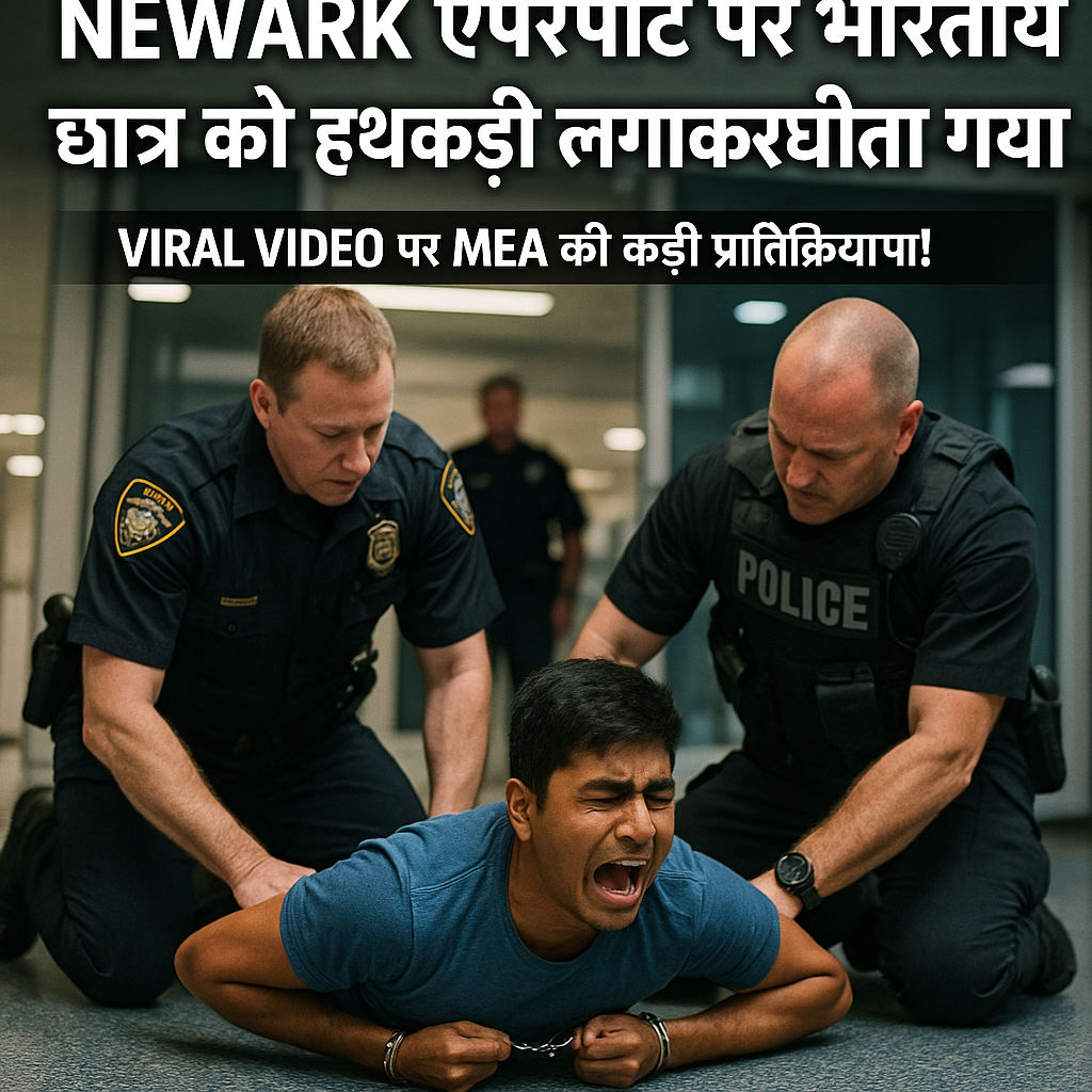 Indian Student Handcuffed at Newark Airport