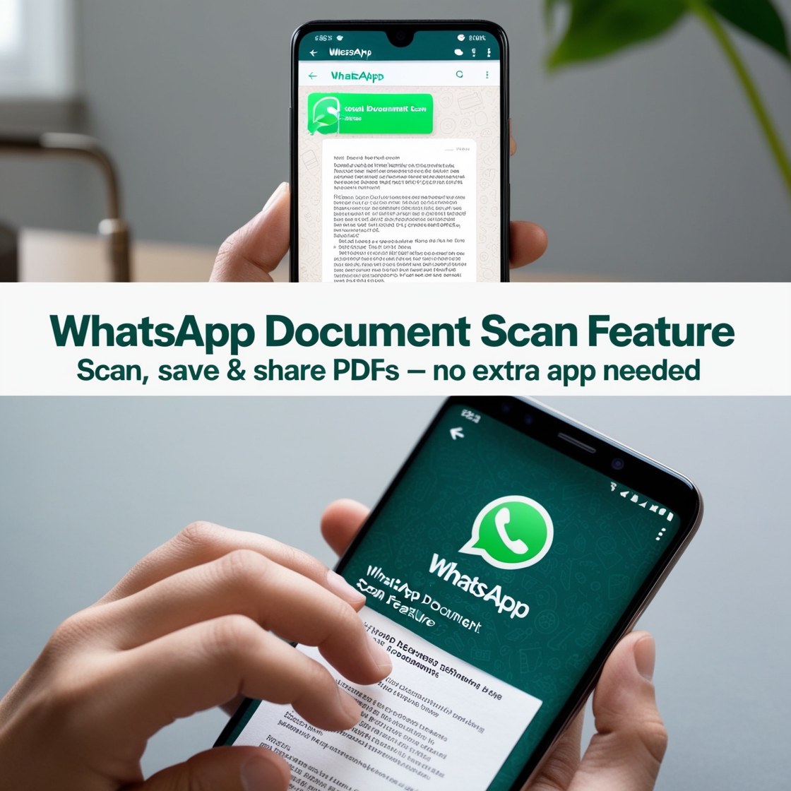 WhatsApp Document Scan Feature