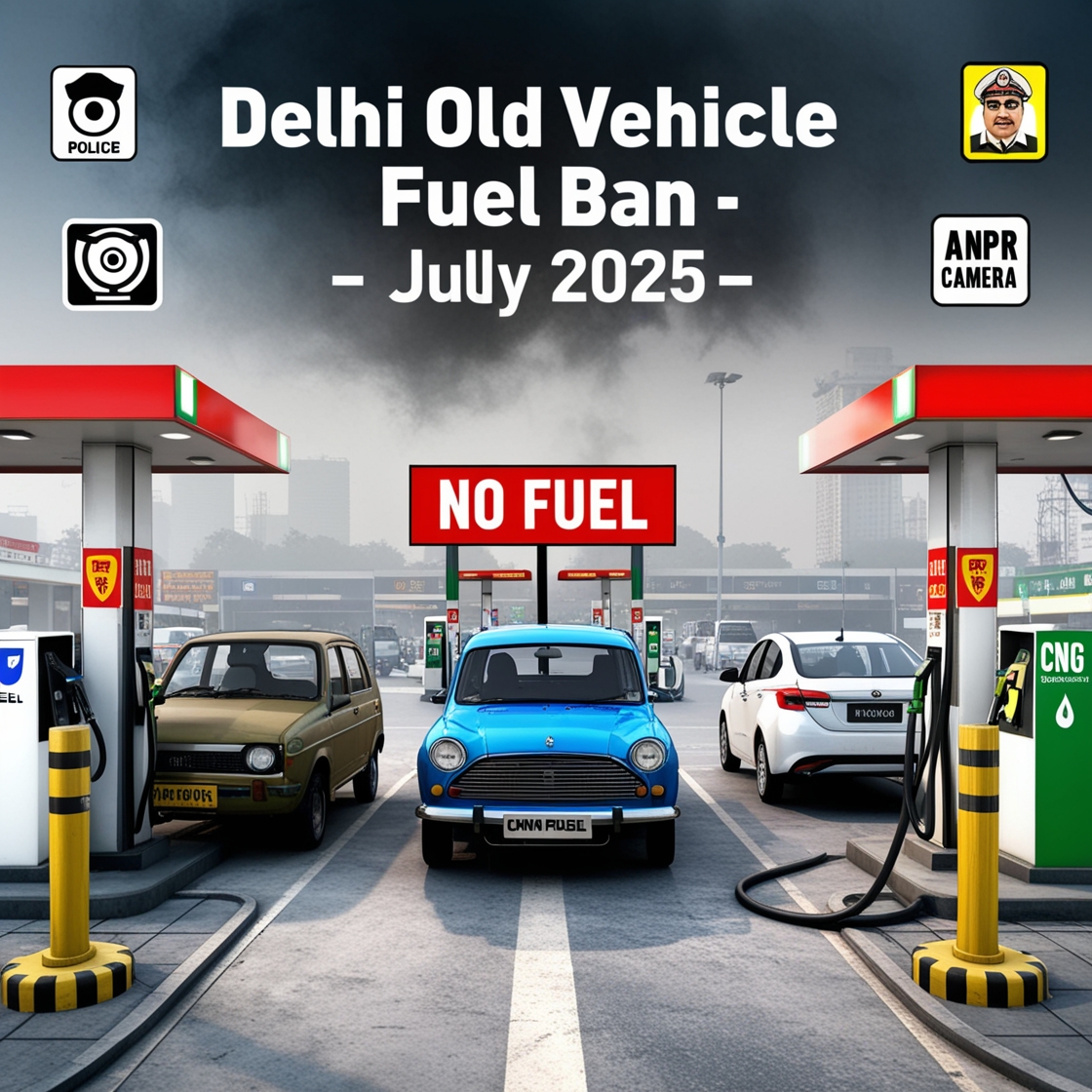 Delhi Old Vehicle Fuel Ban July 2025