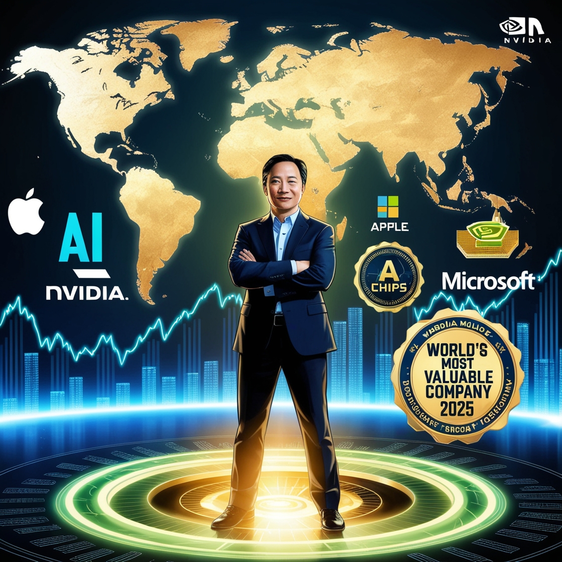 Nvidia world’s most valuable company, 2025
