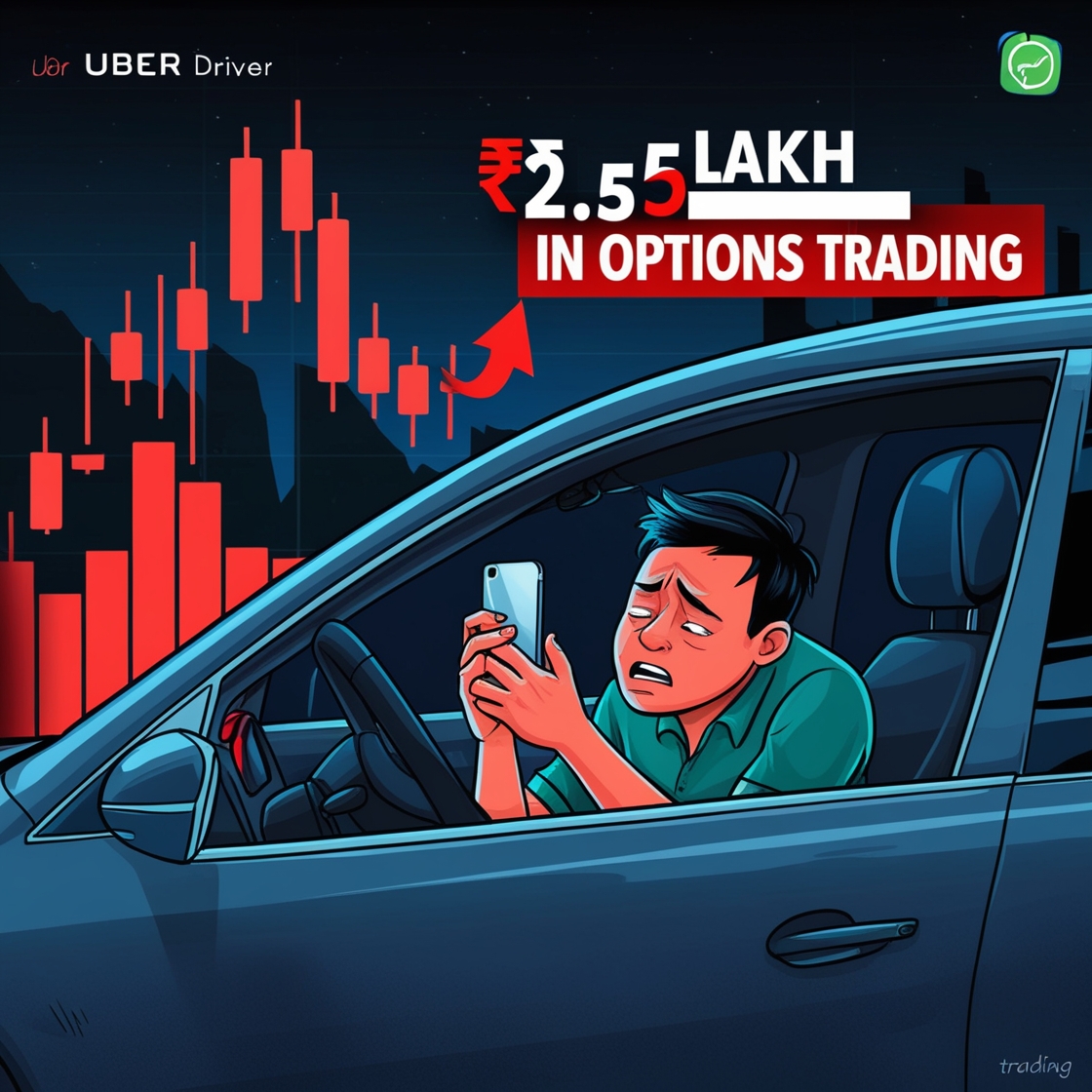 Uber Driver Options Trading Loss, 2025