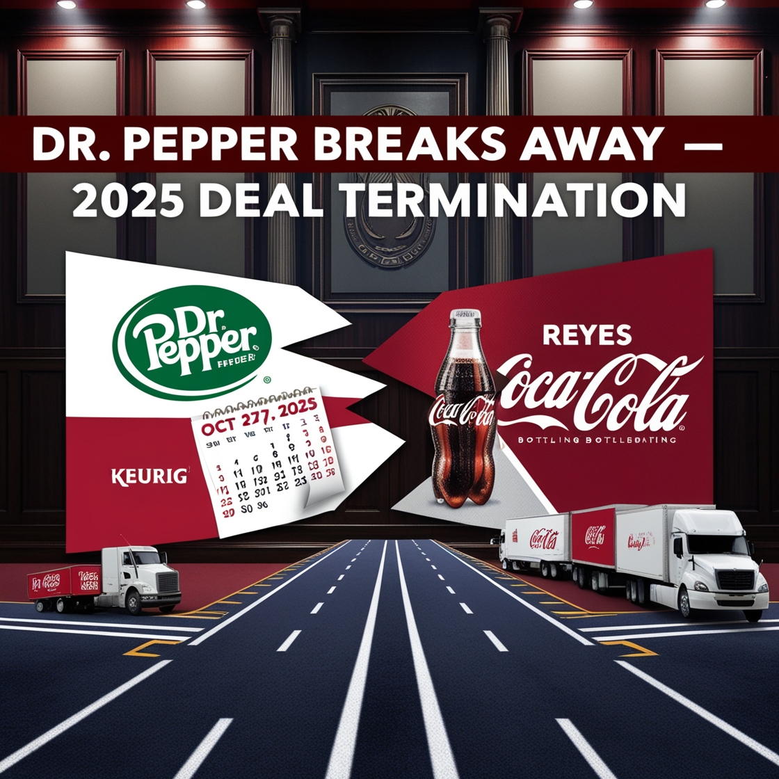 Keurig Dr Pepper Reyes Deal Termination, 2025